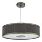 Alvaro 3 Light Pendant Antique Bronze and Brown With Shade