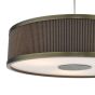 Alvaro 3 Light Pendant Antique Bronze and Brown With Shade