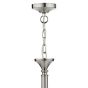 Ambassador 5 Light Armed Pendant Satin Chrome Fitting Only