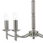 Ambassador 5 Light Armed Pendant Satin Chrome Fitting Only