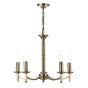 Ambassador 5 Light Armed Pendant Antique Brass Fitting Only