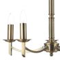 Ambassador 5 Light Armed Pendant Antique Brass Fitting Only