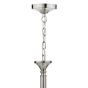 Ambassador 8 Light Armed Pendant Satin Chrome Fitting Only