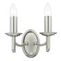 Ambassador 2 Light Wall Light Satin Chrome Bracket Only