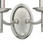 Ambassador 2 Light Wall Light Satin Chrome Bracket Only