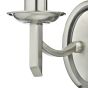 Ambassador 2 Light Wall Light Satin Chrome Bracket Only
