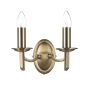 Ambassador 2 Light Wall Light Antique Brass Bracket Only