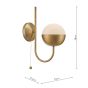 Andre Wall Light Aged Brass