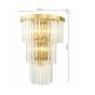 Angel 6 Light Wall Light Crystal and Antique Gold