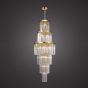Angel 28 Light Chandelier Crystal and Antique Gold