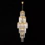 Angel 28 Light Chandelier Crystal and Antique Gold