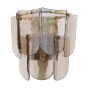 Anielle 3 Light Wall Light Natural Brass and Tea Smoked Glass