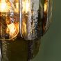 Anielle 3 Light Wall Light Natural Brass and Tea Smoked Glass