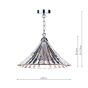 Ardeche 1 Light Large Pendant Clear Glass Polished Chrome
