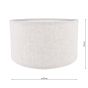 Armitage Natural Linen Drum Shade 45cm