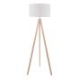 Armitage Tripod Floor Lamp Light Wood With Shade