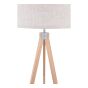 Armitage Tripod Floor Lamp Light Wood With Shade