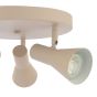 Arnel 3 Light Plate Spotlight Satin Taupe