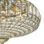 Asmara 6 Light Pendant Antique Brass Crystal