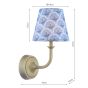 Joules Apsley Rechargeable Wall Light Matt Antique Brass With Shade LED