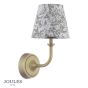Joules Apsley Rechargeable Wall Light Matt Antique Brass With Shade LED