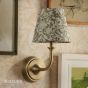 Joules Apsley Rechargeable Wall Light Matt Antique Brass With Shade LED