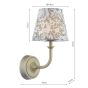 Joules Apsley Rechargeable Wall Light Matt Antique Brass With Shade LED