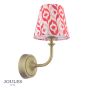 Joules Apsley Rechargeable Wall Light Matt Antique Brass With Shade LED