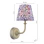 Joules Apsley Rechargeable Wall Light Matt Antique Brass With Shade LED