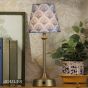 Joules Apsley Rechargeable Table Lamp Matt Antique Brass With Shade LED