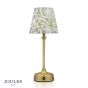 Joules Apsley Rechargeable Table Lamp Matt Antique Brass With Shade LED