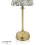 Joules Apsley Rechargeable Table Lamp Matt Antique Brass With Shade LED