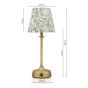 Joules Apsley Rechargeable Table Lamp Matt Antique Brass With Shade LED