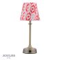 Joules Apsley Rechargeable Table Lamp Matt Antique Brass With Shade LED