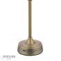Joules Apsley Rechargeable Table Lamp Matt Antique Brass With Shade LED