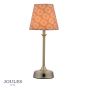 Joules Apsley Rechargeable Table Lamp Matt Antique Brass With Shade LED