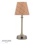 Joules Apsley Rechargeable Table Lamp Matt Antique Brass With Shade LED