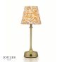 Joules Apsley Rechargeable Table Lamp Matt Antique Brass With Shade LED