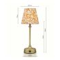Joules Apsley Rechargeable Table Lamp Matt Antique Brass With Shade LED