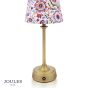 Joules Apsley Rechargeable Table Lamp Matt Antique Brass With Shade LED