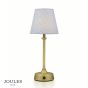 Joules Apsley Rechargeable Table Lamp Matt Antique Brass With Shade LED