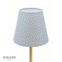 Joules Apsley Rechargeable Table Lamp Matt Antique Brass With Shade LED
