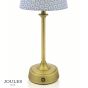 Joules Apsley Rechargeable Table Lamp Matt Antique Brass With Shade LED
