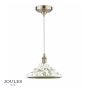 Joules Audley Pendant Green Ceramic and Matt Antique Brass