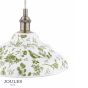 Joules Audley Pendant Green Ceramic and Matt Antique Brass