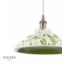 Joules Audley Pendant Green Ceramic and Matt Antique Brass