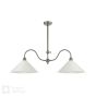 Audley End 2 Light Bar Pendant Rubbed Bronze and Cream