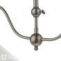 Audley End 2 Light Bar Pendant Rubbed Bronze and Cream