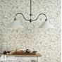 Audley End 2 Light Bar Pendant Rubbed Bronze and Cream