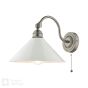 Audley End Wall Light Rubbed Bronze and Cream